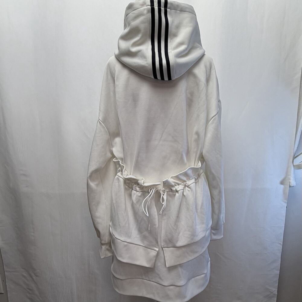 ADIDAS ORIGINALS x J KOO White Ruffle Pullover Hoodie FT9886 Size Small - Picture 4 of 5